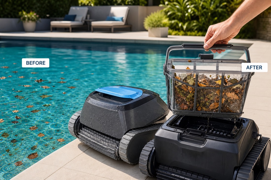 It Has Its Own Filter. Your Pool Guy Just Pushes Debris Around.